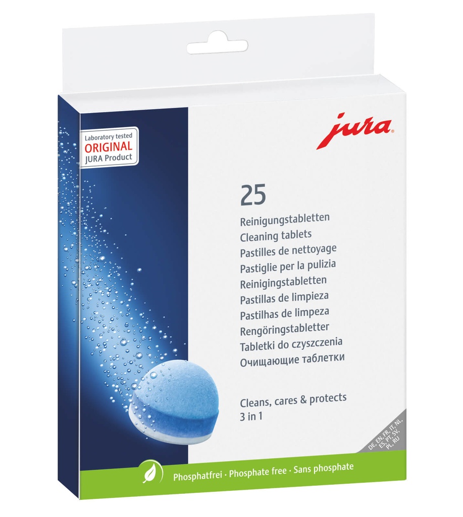 Pastilles de nettoyage 3 phases (25 pièces)
